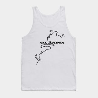 Mt. Akina Track Map (Black) Tank Top